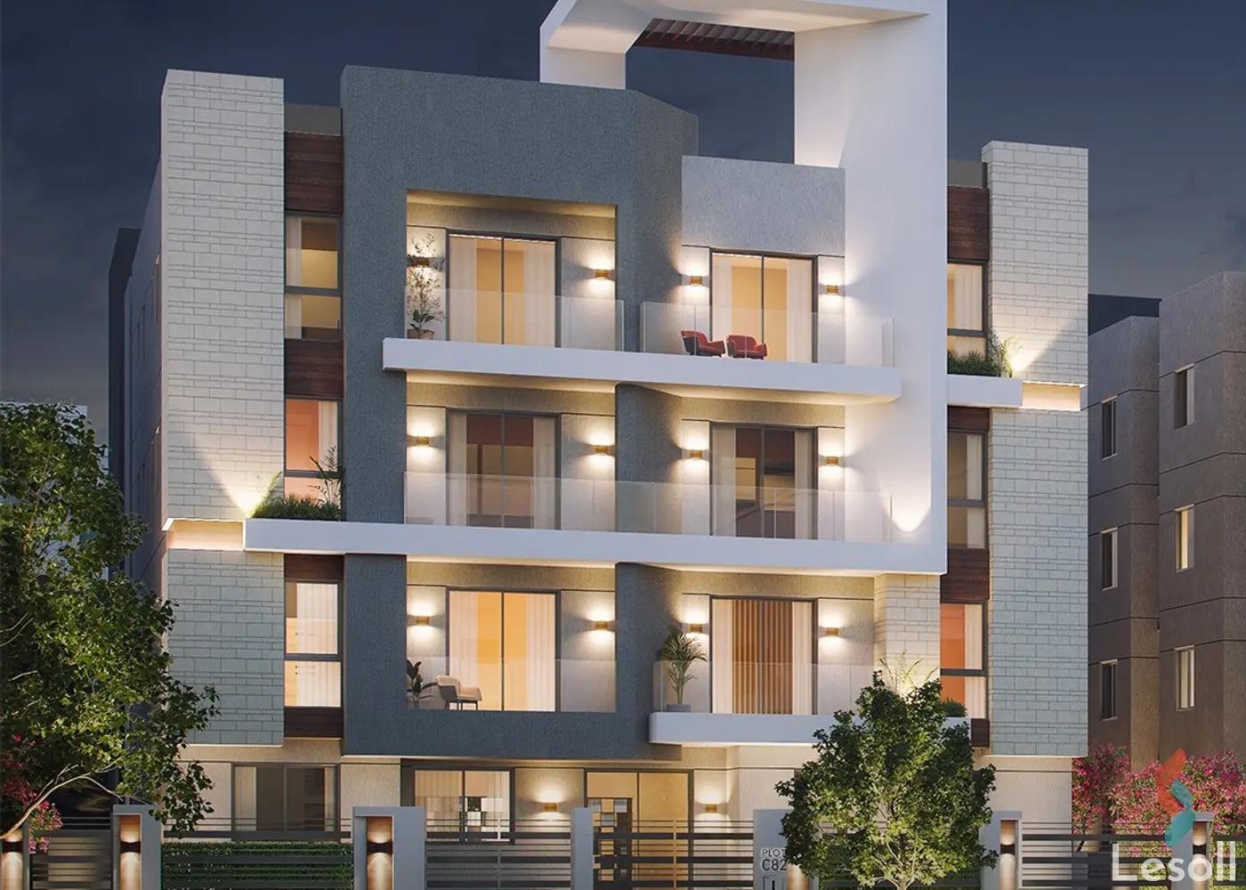 شقة للبيع بمساحة 158 متر و 3 غرف في التجمع الخامس القاهرة - صورة 2