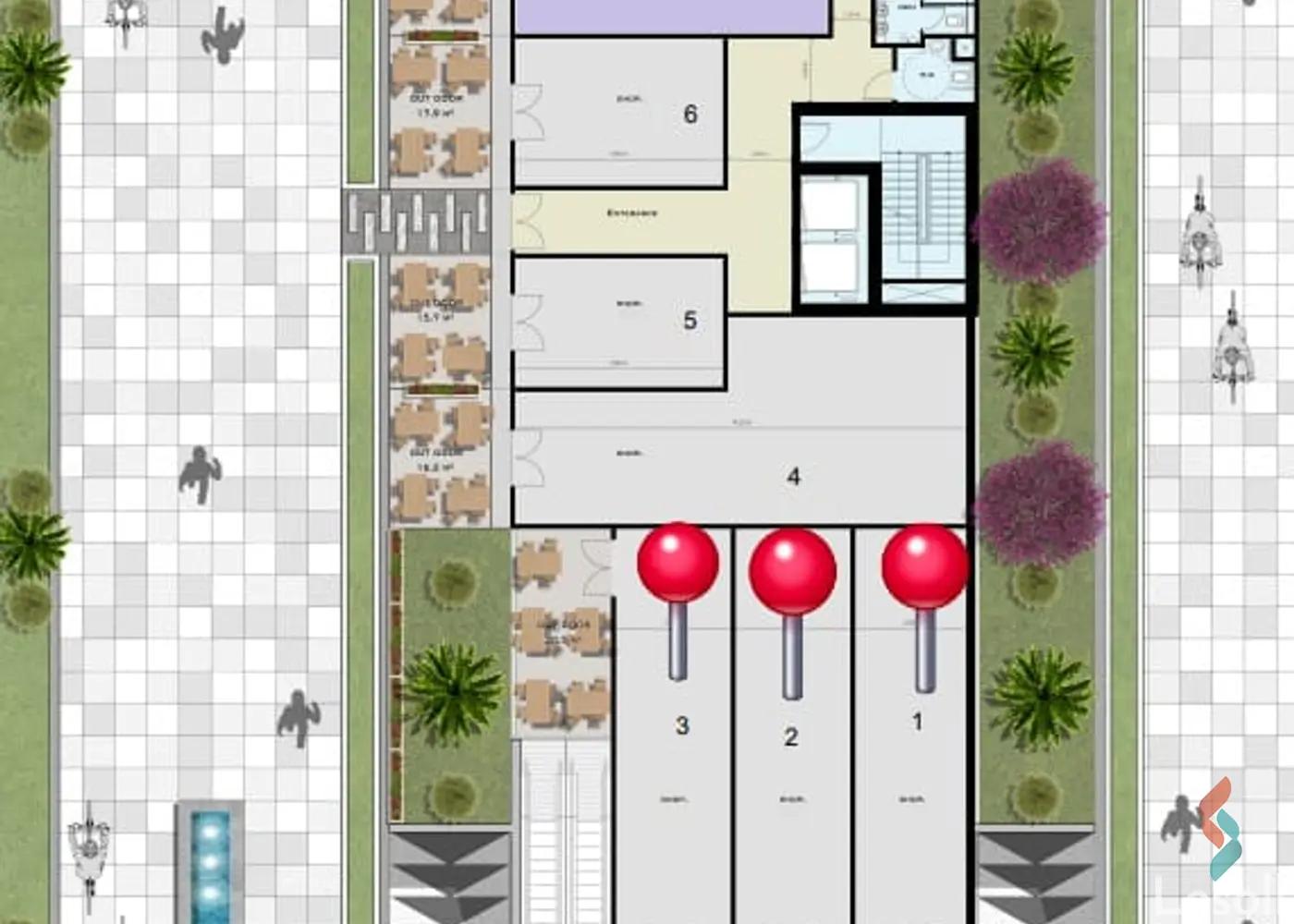 Retail for sale with an area of 91 meters in New Cairo Cairo - Image 2
