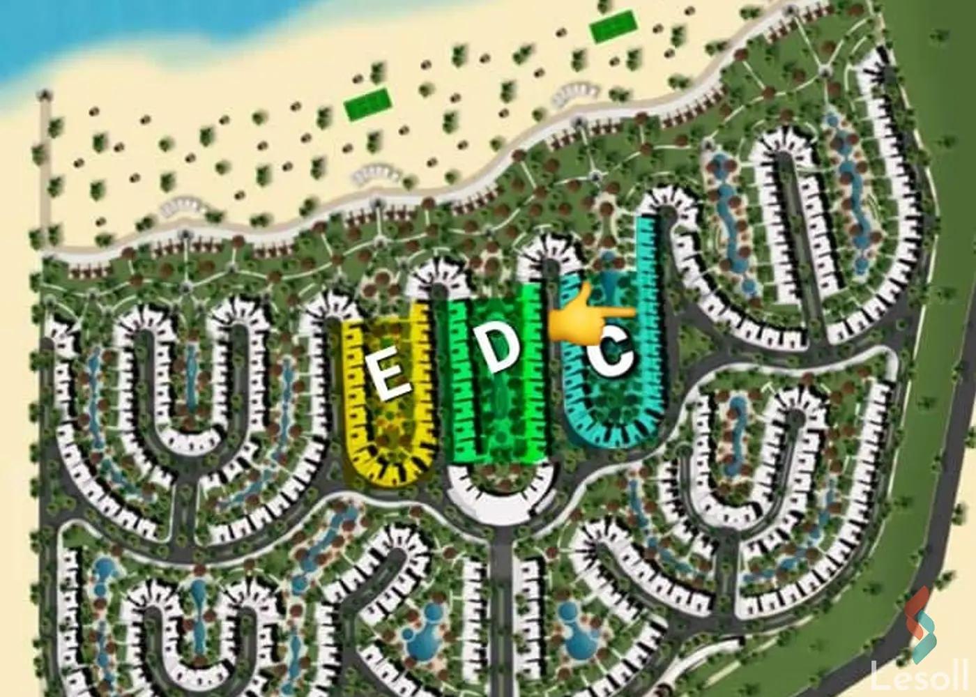 شقة للبيع بمساحة 95 متر و غرفتان في العين السخنة السويس