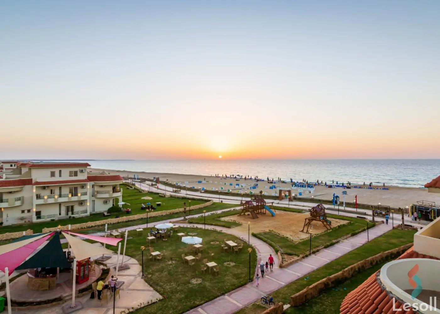 شقة بحديقة للبيع بمساحة 65 متر و غرفة واحدة في العين السخنة السويس