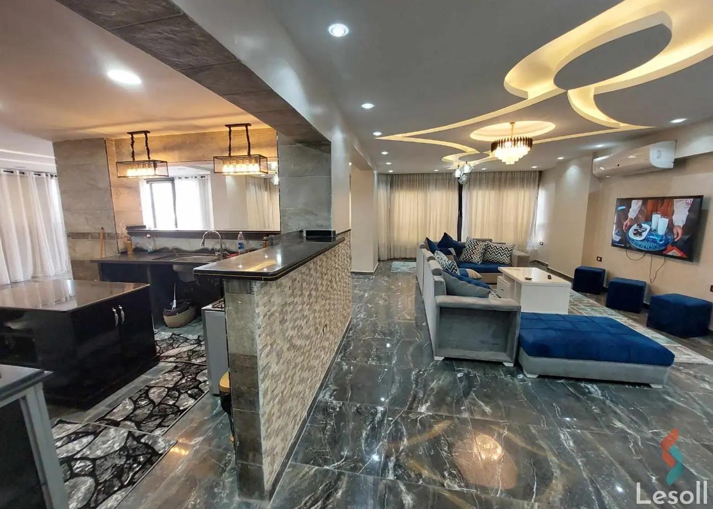 Apartment for monthly rent with an data.area 257 meters and 3 rooms in Mohandessin Giza - All Images