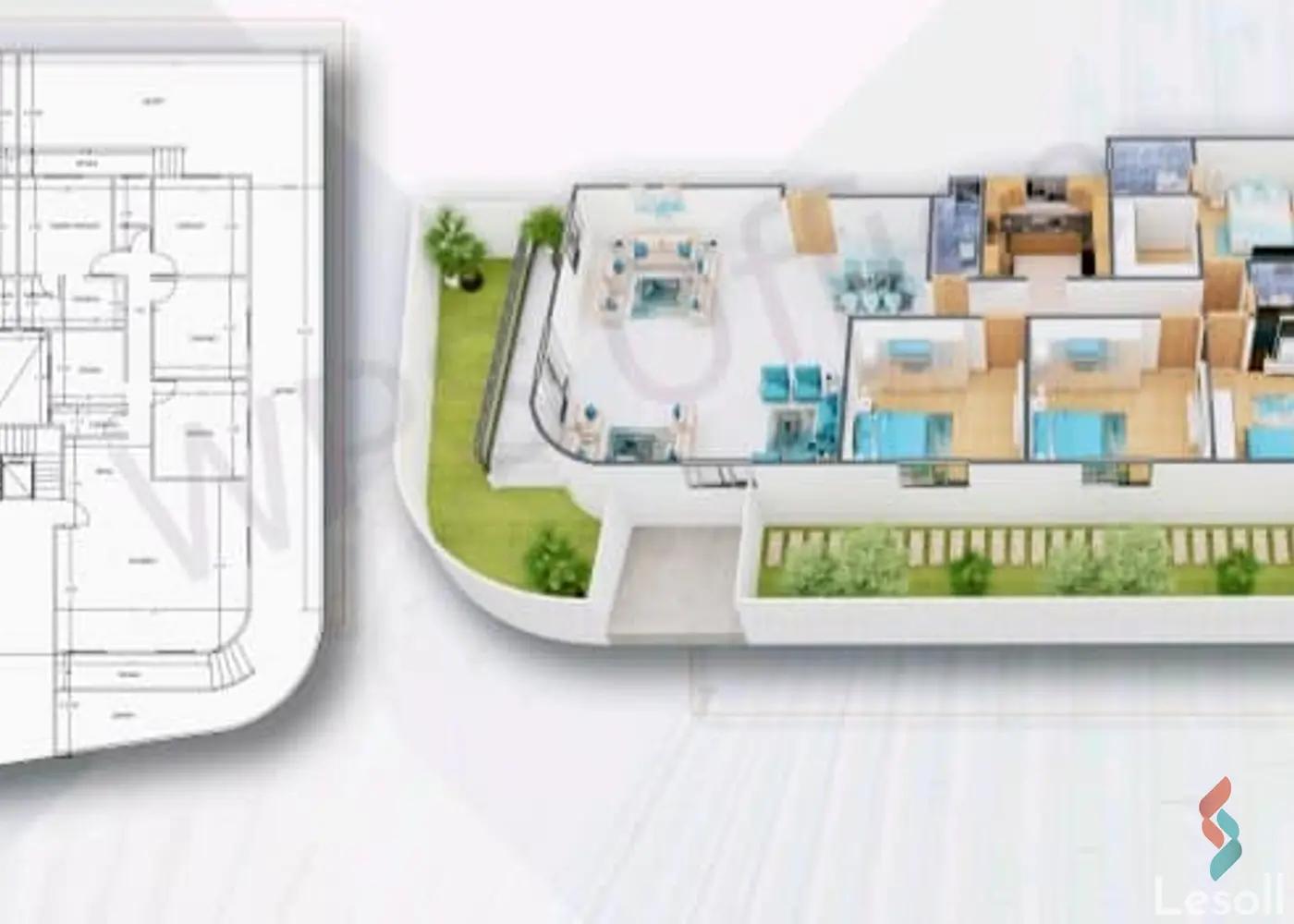 Apartment for sale with an data.area 250 meters and 4 data.rooms in Cheikh Zayed Giza - Image 4