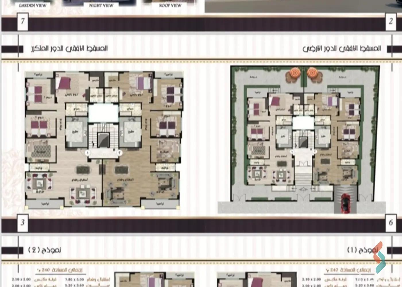 Apartment for sale with an data.area 220 meters and 3 data.rooms in October 6 Giza