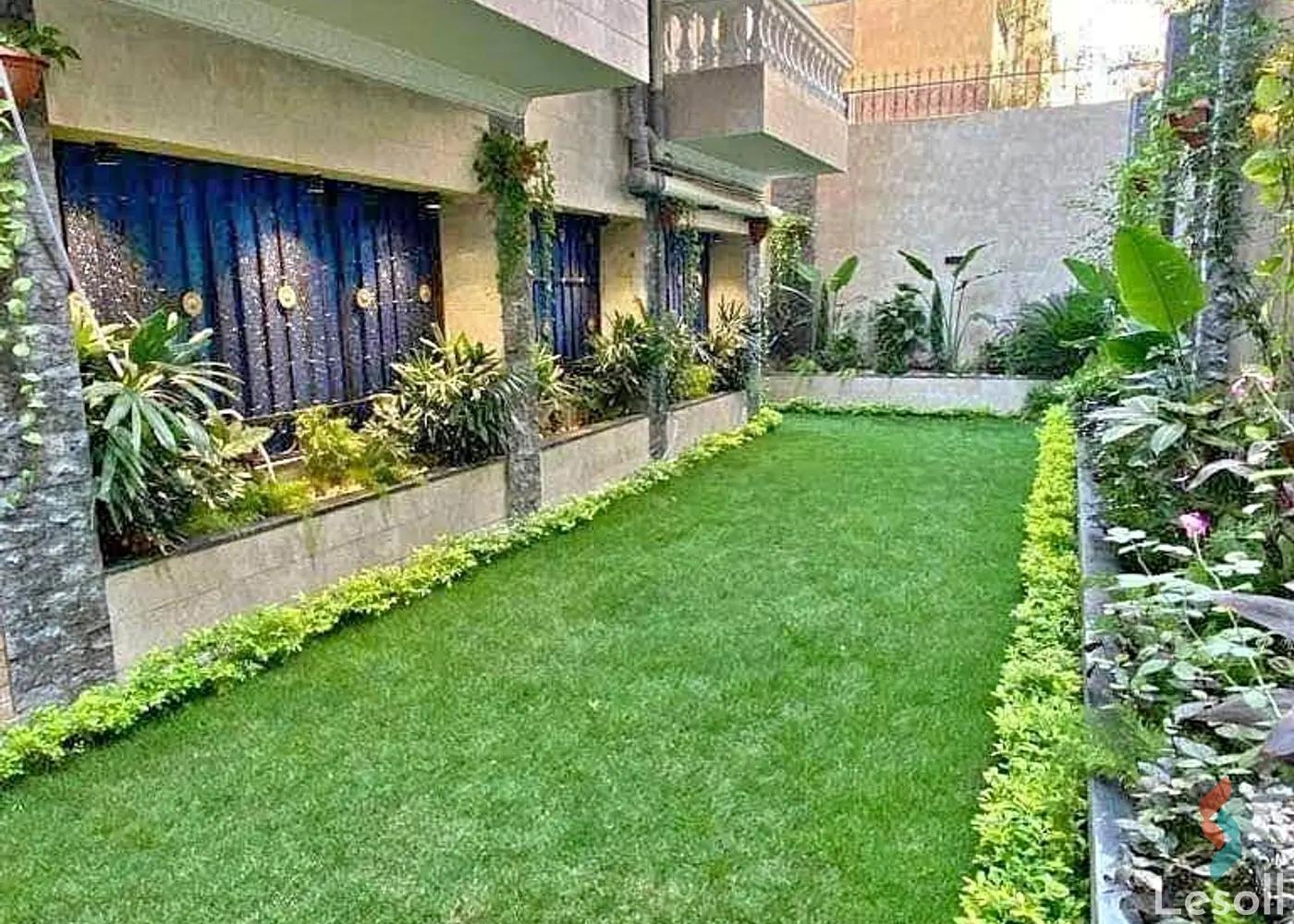 شقة بحديقة للبيع بمساحة 165 متر و 3 غرف في التجمع الاول القاهرة