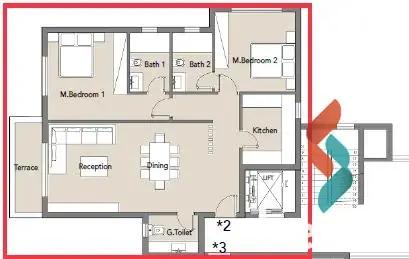 شقة للبيع بمساحة 125 متر و غرفتان في السادس من أكتوبر الجيزة - كل الصور