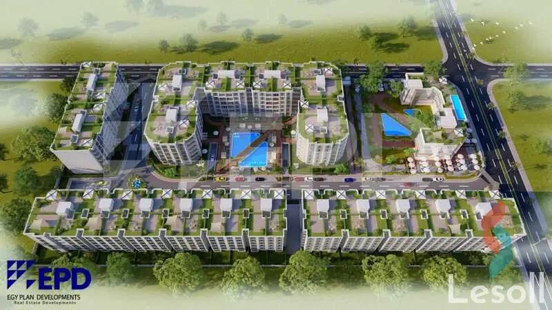 شقة للبيع بمساحة 140 متر و 3 غرف في الشيخ زايد الجيزة - صورة 2