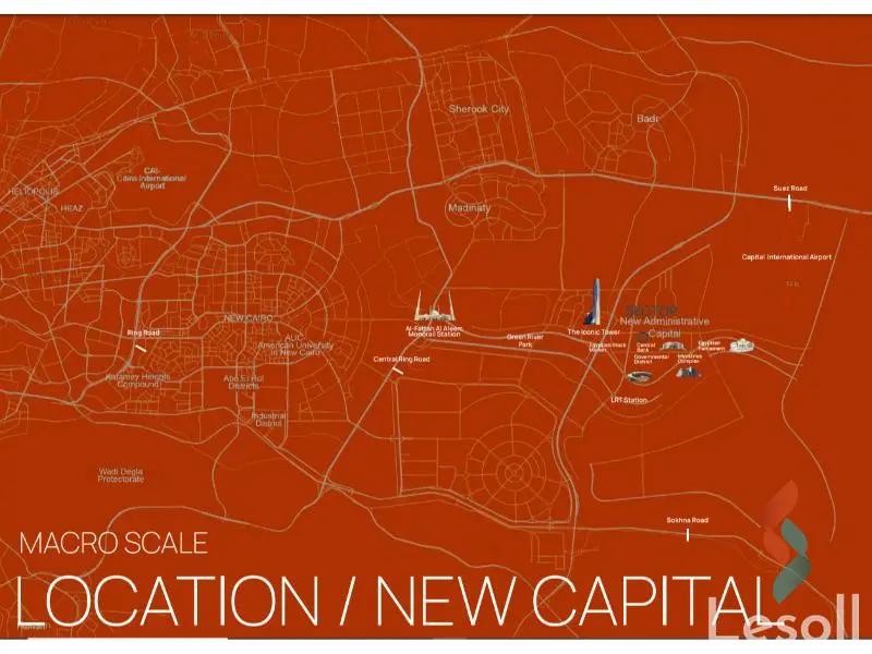 Office for sale with an area of 51 meters in Capital New Cairo - All Images