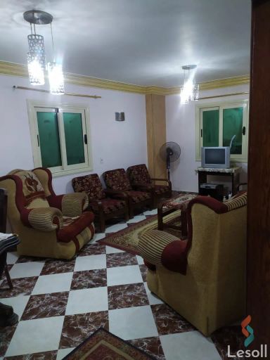 Apartment with garden for monthly rent with an data.area 110 meters and 2 rooms in October 6 Giza