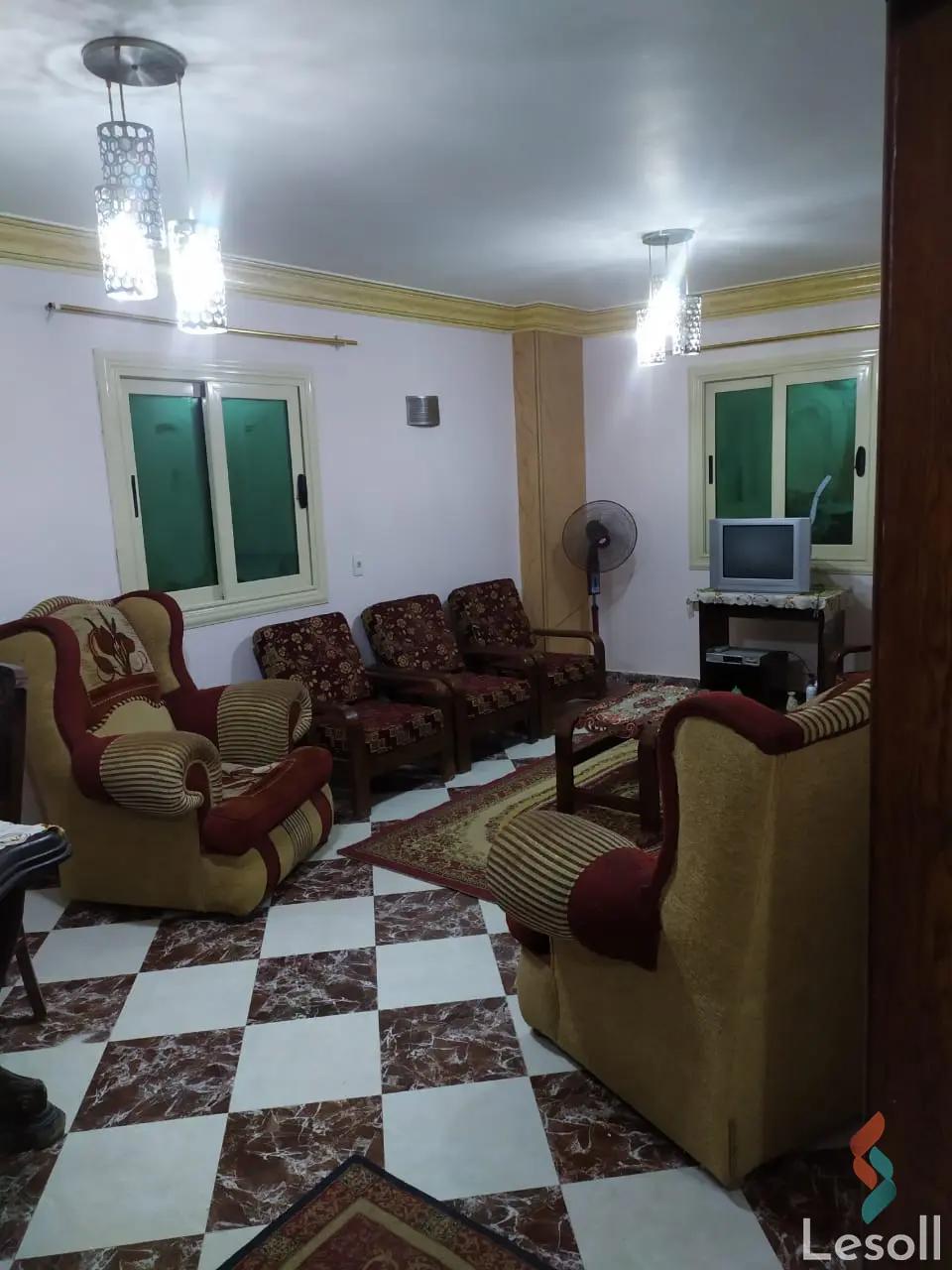 Apartment with garden for monthly rent with an data.area 110 meters and 2 rooms in October 6 Giza