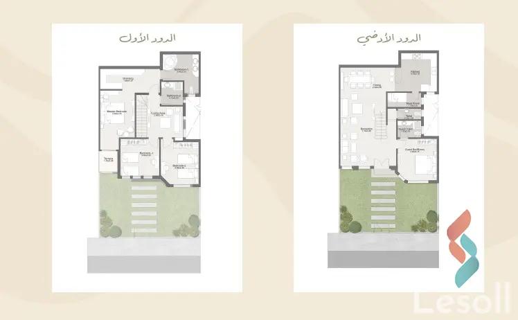 فيلا للبيع بمساحة 212 متر و 5 غرف في القاهرة الجديدة القاهرة - صورة 3