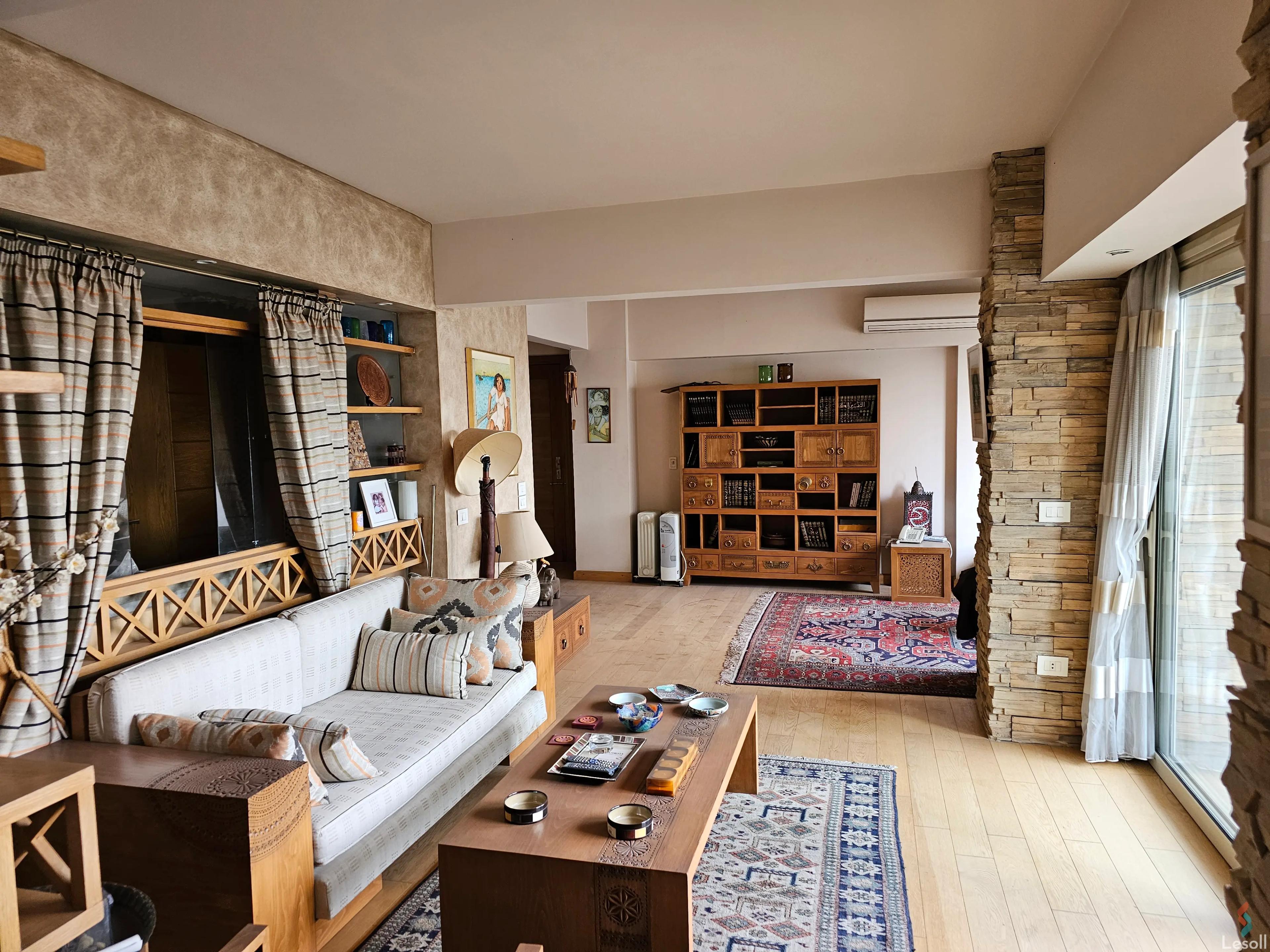 Apartment for yearly rent with an data.area 125 meters and 2 rooms in Zamalek Cairo