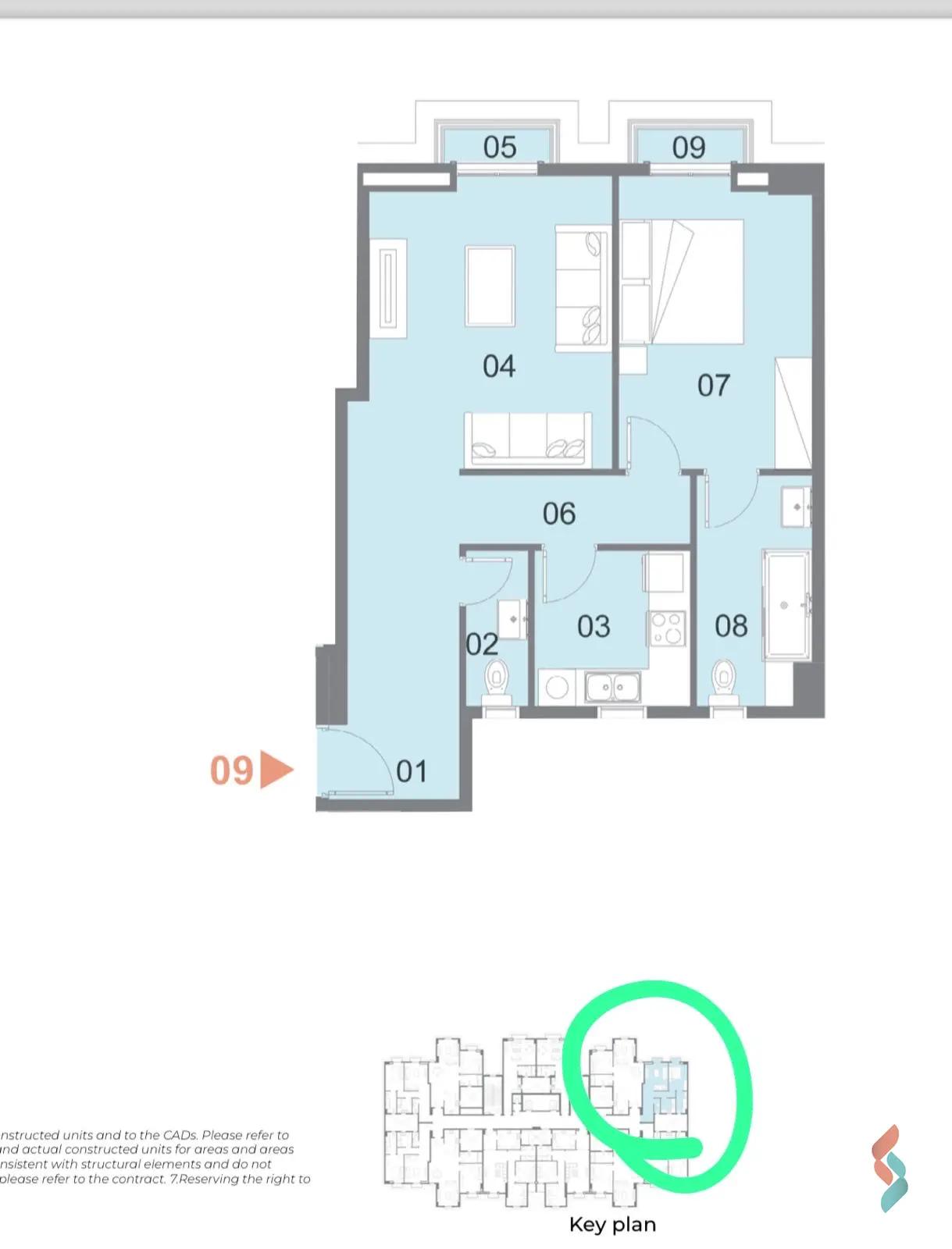Apartment for sale with an data.area 98 meters and 1 room in Alamein Matrouh