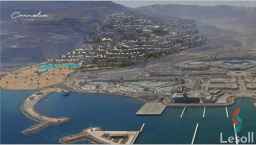 شاليه للبيع في قرية كارنيليا السخنة متشطب بالتكييفات والمطبخ