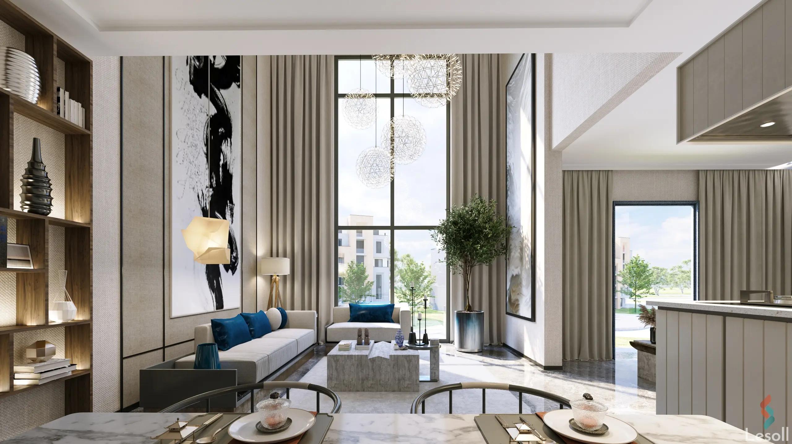 شقة للبيع بمساحة 126 متر و غرفتان في القطامية القاهرة