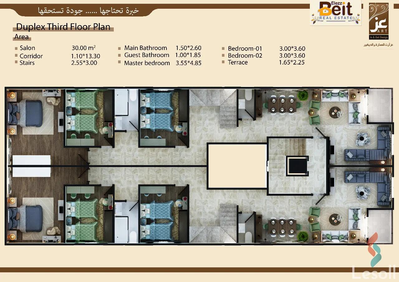 Penthouse for sale with an data.area 300 meters and 4 data.rooms in Hadayek October Giza