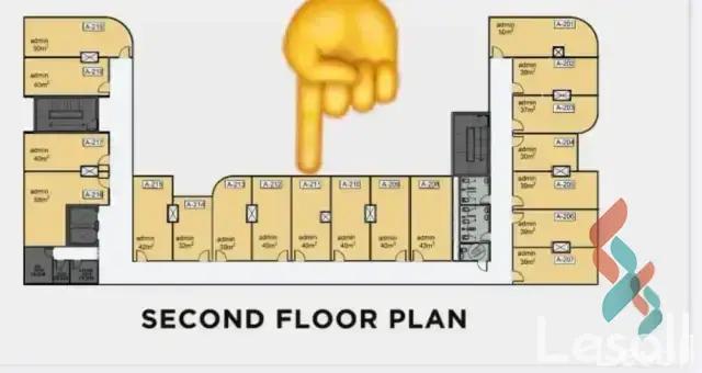 Office for sale with an area of 40 meters in Capital New Cairo - Image 4