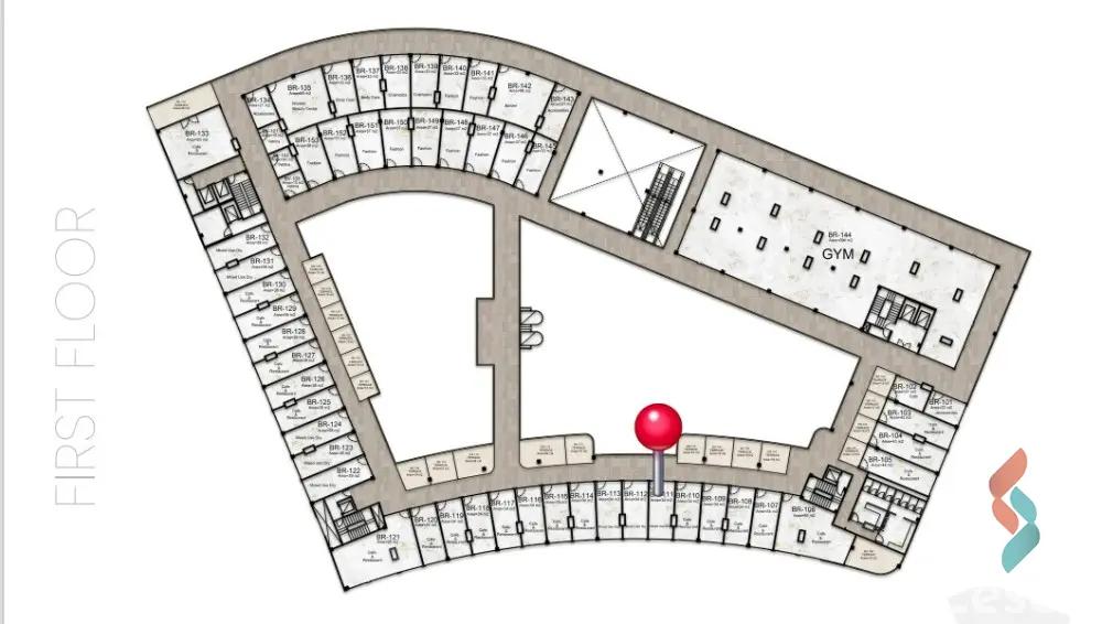 Retail for sale with an area of 34 meters in 5th Settlement Cairo