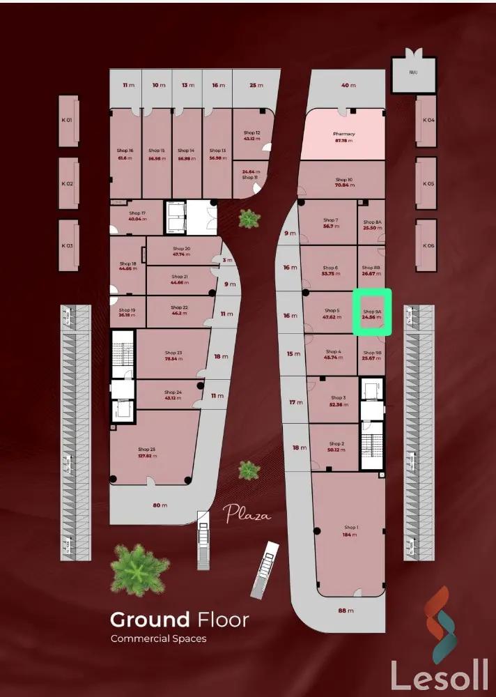 محل للبيع بمساحة 25 متر في القاهرة