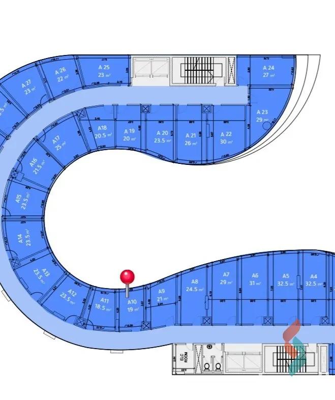 Office for sale with an area of 19 meters in Capital New Cairo - Image 2