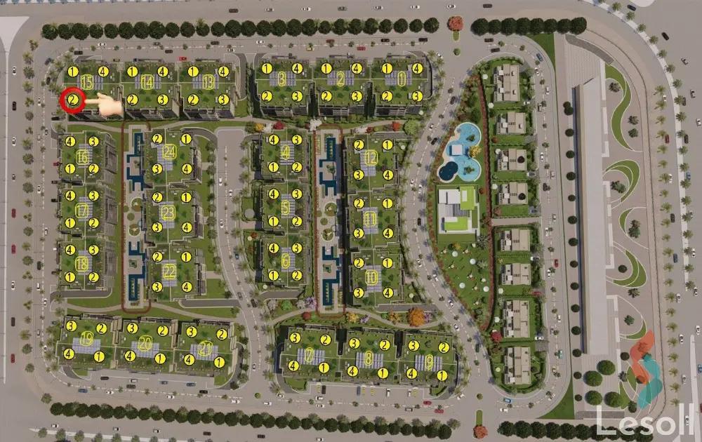 شقة للبيع بمساحة 190 متر و 3 غرف في العاصمة الإدارية القاهرة - الصورة الرئيسية