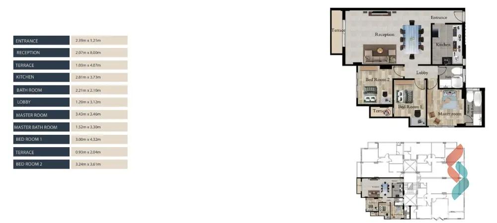 شقة للبيع بمساحة 166 متر و 3 غرف في التجمع الخامس القاهرة - صورة 3