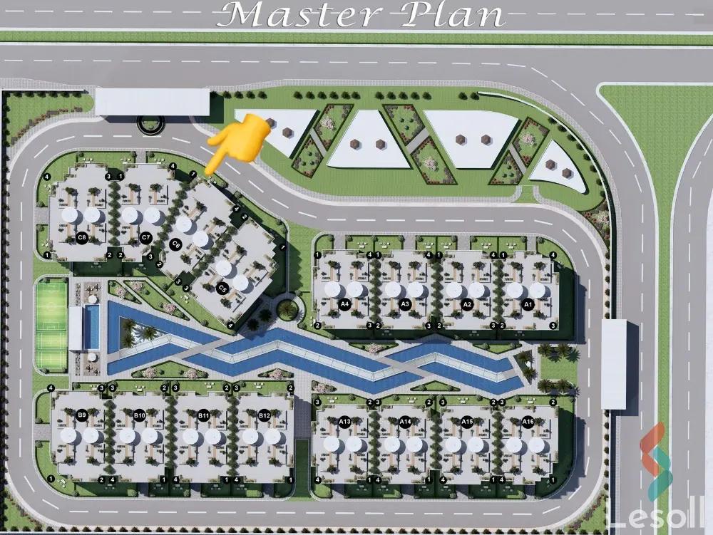 Apartment with garden for sale with an data.area 177 meters and 3 data.rooms in 5th Settlement Cairo - All Images