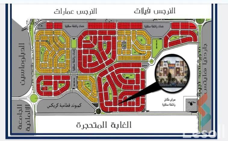 Apartment with garden for sale with an data.area 136 meters and 3 data.rooms in 5th Settlement Cairo - All Images