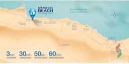 فيلا بجاردن للبيع بكمبوند Marseilia Beach 5 بالساحل الشمالي