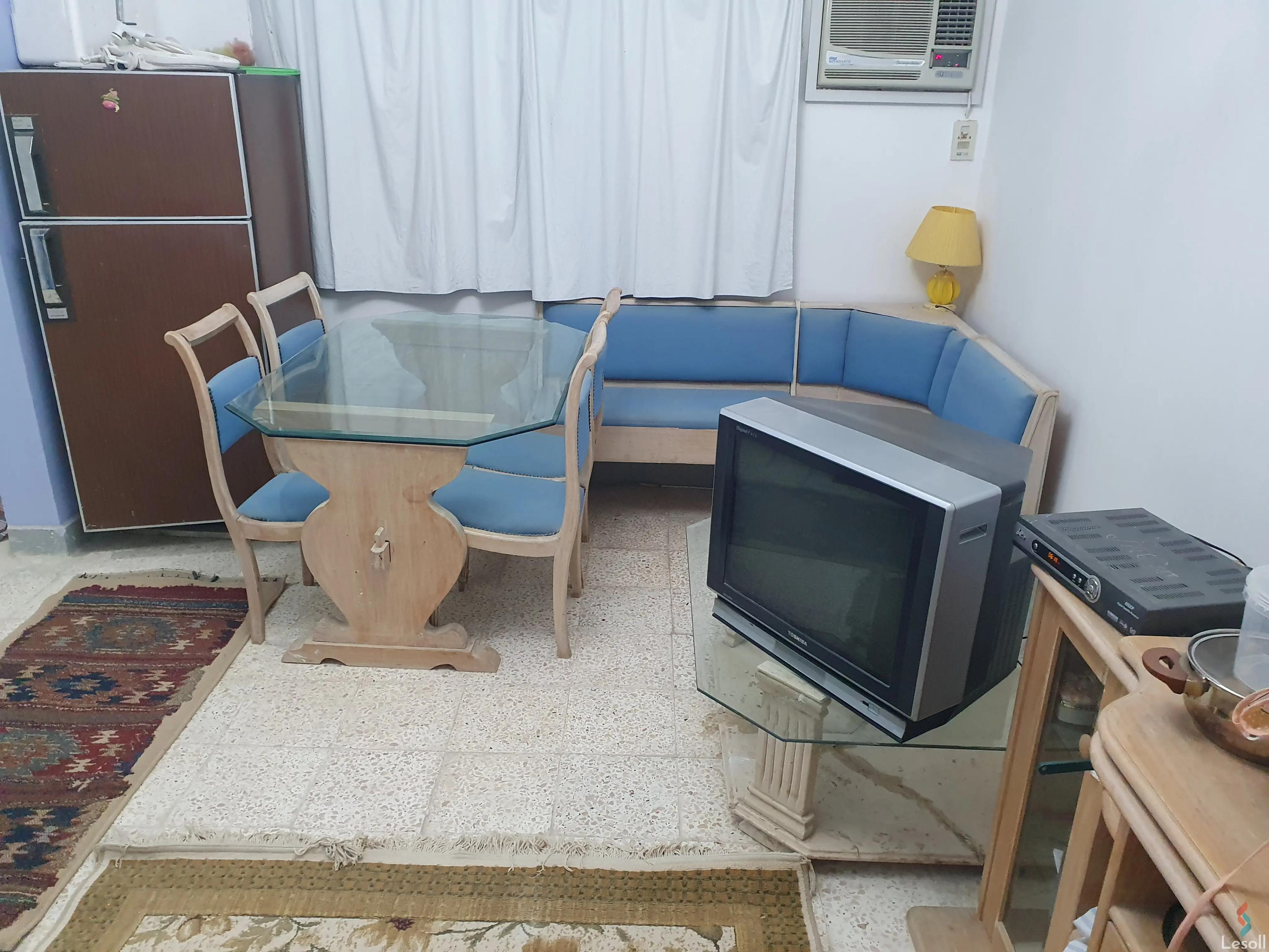 شقة للايجار الشهري بمساحة 60 متر و غرفة واحدة في العين السخنة السويس