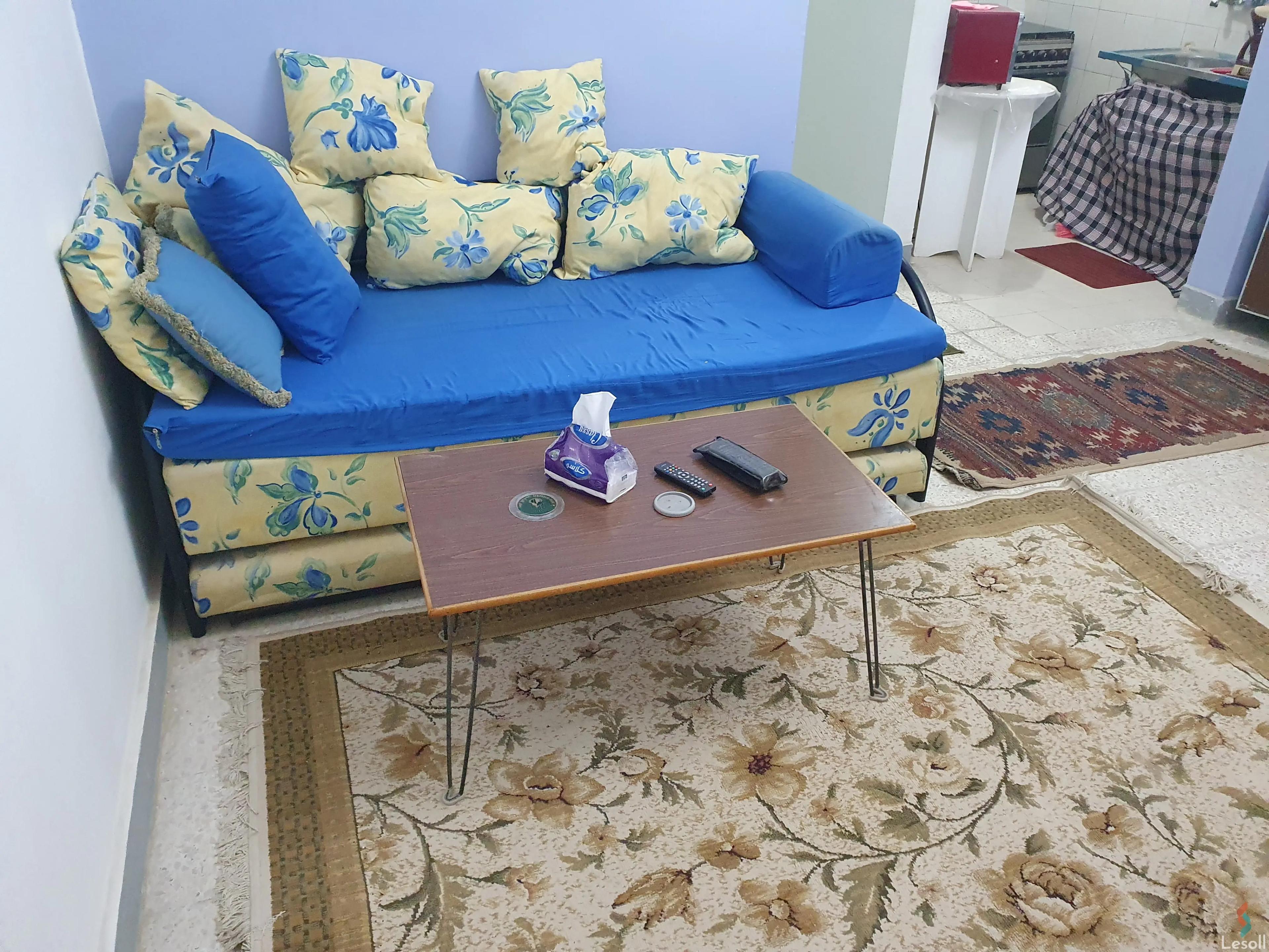 شقة للايجار الشهري بمساحة 60 متر و غرفة واحدة في العين السخنة السويس