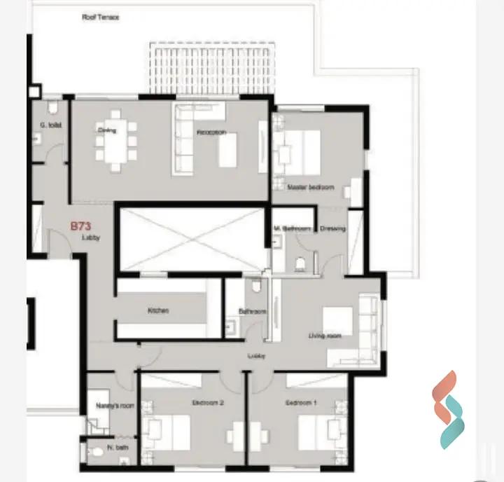 شقة للبيع بمساحة 200 متر و 3 غرف في القاهرة الجديدة القاهرة - صورة 3