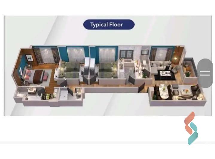 شقة للبيع بمساحة 170 متر و 3 غرف في القاهرة الجديدة القاهرة - صورة 3