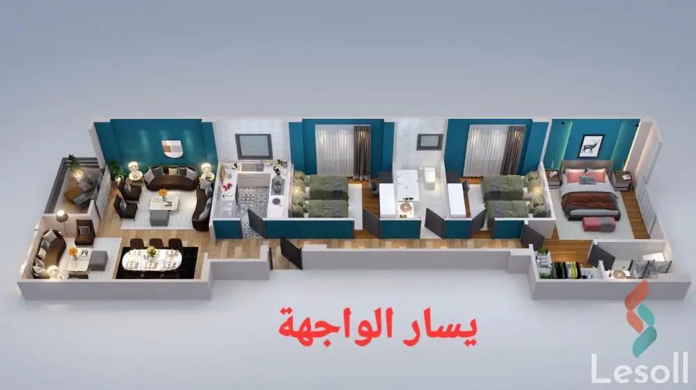 شقة للبيع بمساحة 190 متر و 3 غرف في القاهرة الجديدة القاهرة - صورة 3