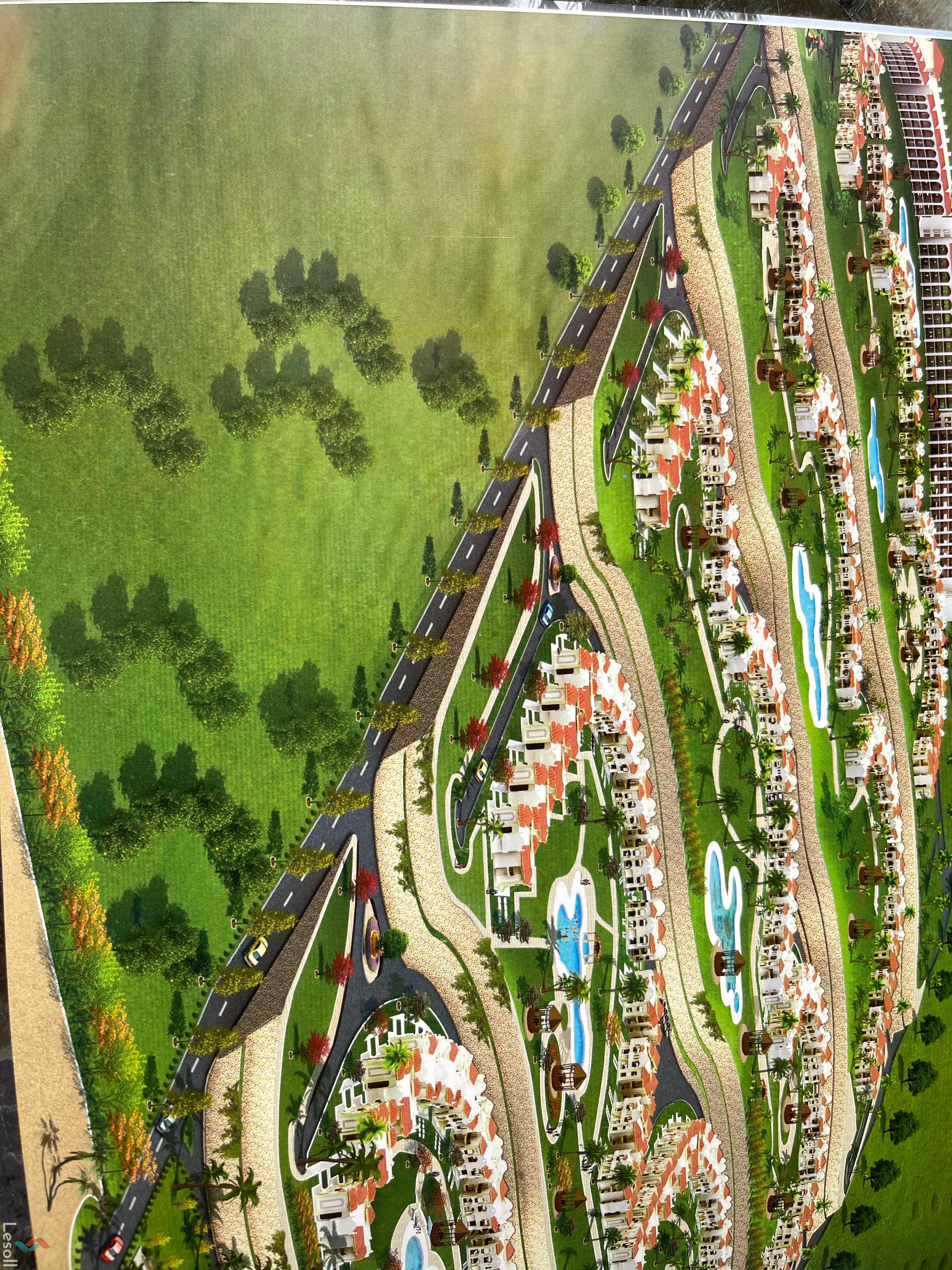 شقة بحديقة للبيع بمساحة 170 متر و 3 غرف في الساحل الشمالي الاسكندرية