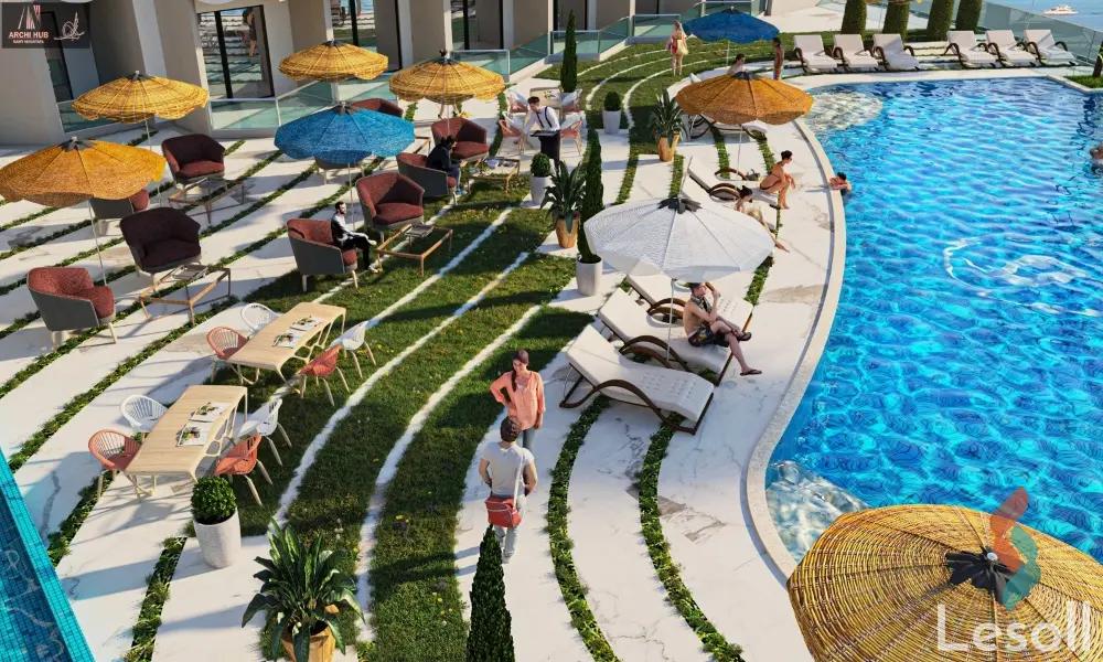 شقق فندقية للبيع بمساحة 76 متر و غرفة واحدة في الغردقة البحر الأحمر