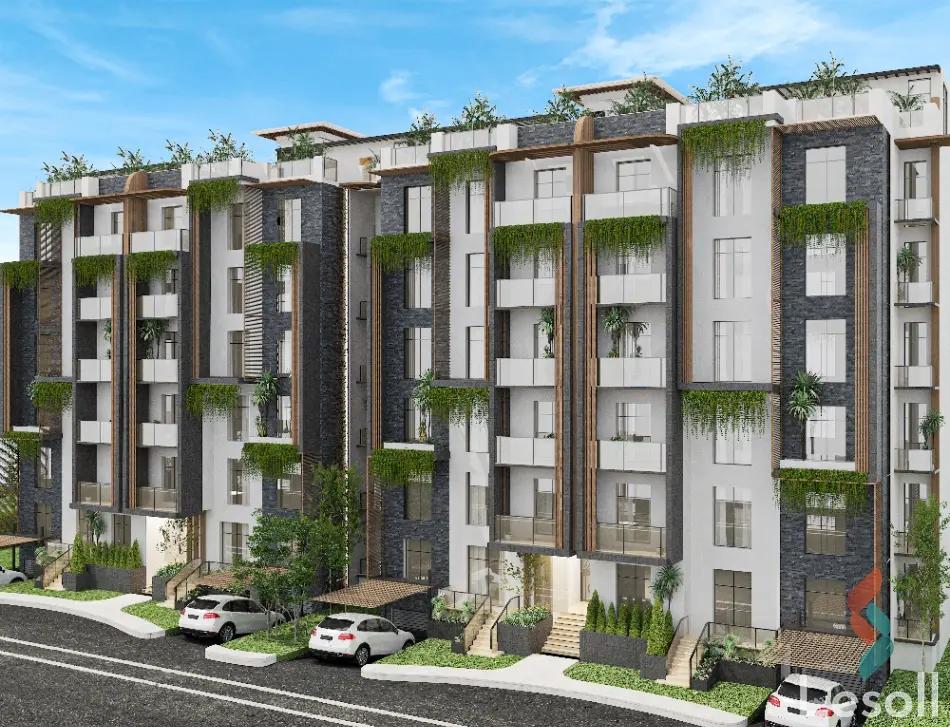 شقة للبيع بمساحة 108 متر و غرفتان في حدائق اكتوبر الجيزة - صورة 2