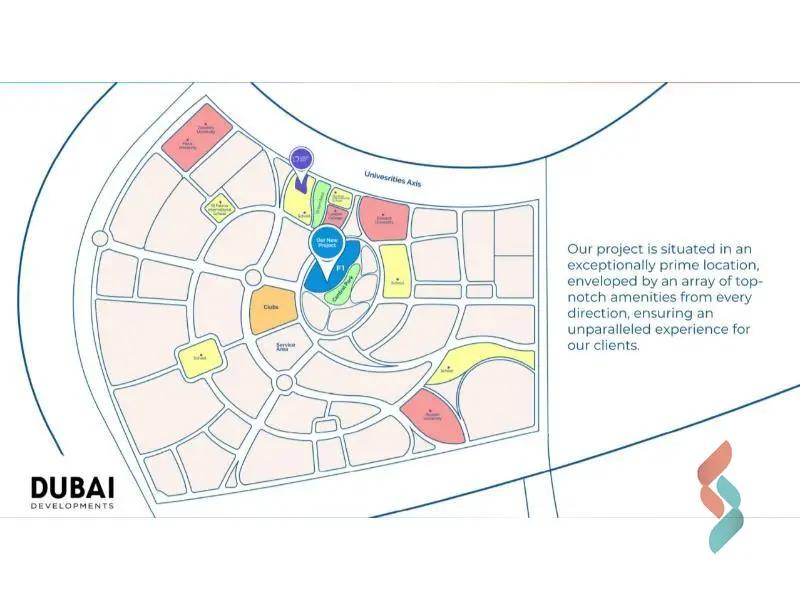 شقة للبيع بمساحة 155 متر و 3 غرف في العاصمة الإدارية القاهرة - صورة 3