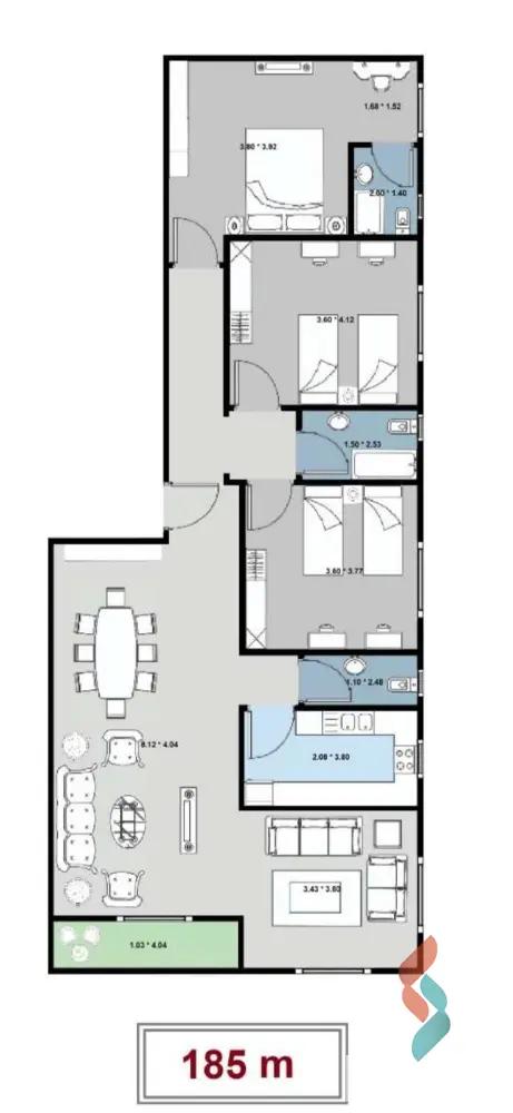 شقة للبيع بمساحة 185 متر و 3 غرف في التجمع الخامس القاهرة شقة للبيع بمساحة 185 متر و 3 غرف في التجمع الخامس القاهرة