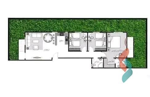 Apartment with garden for sale with an data.area 155 meters and 3 data.rooms in 5th Settlement Cairo - Image 2