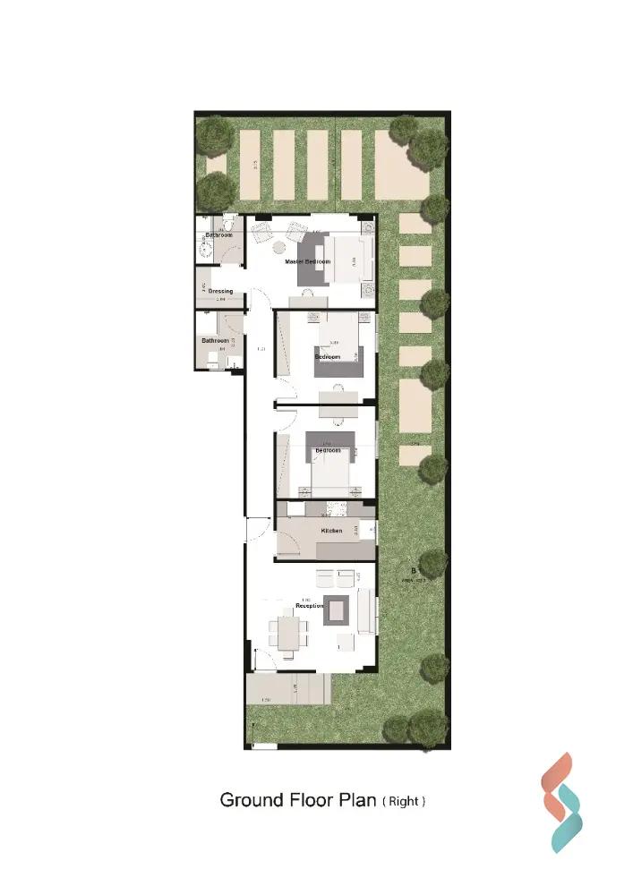 Apartment with garden for sale with an data.area 165 meters and 3 data.rooms in 5th Settlement Cairo - Image 2