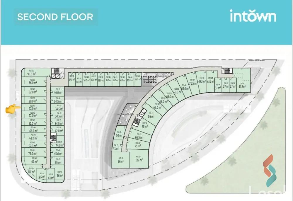Office for sale with an area of 72 meters in 5th Settlement Cairo