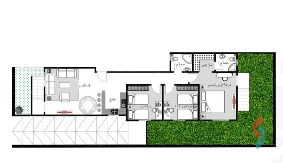 Apartment with garden for sale with an data.area 145 meters and 3 data.rooms in 5th Settlement Cairo - Image 3