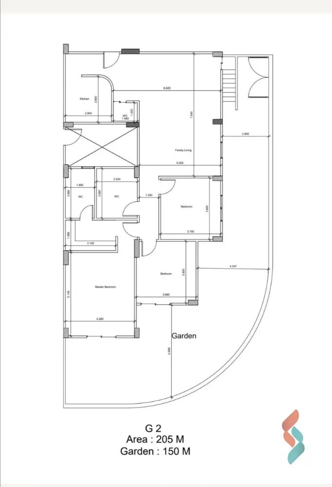 شقة للبيع بمساحة 205 متر و 3 غرف في القاهرة الجديدة القاهرة - صورة 4