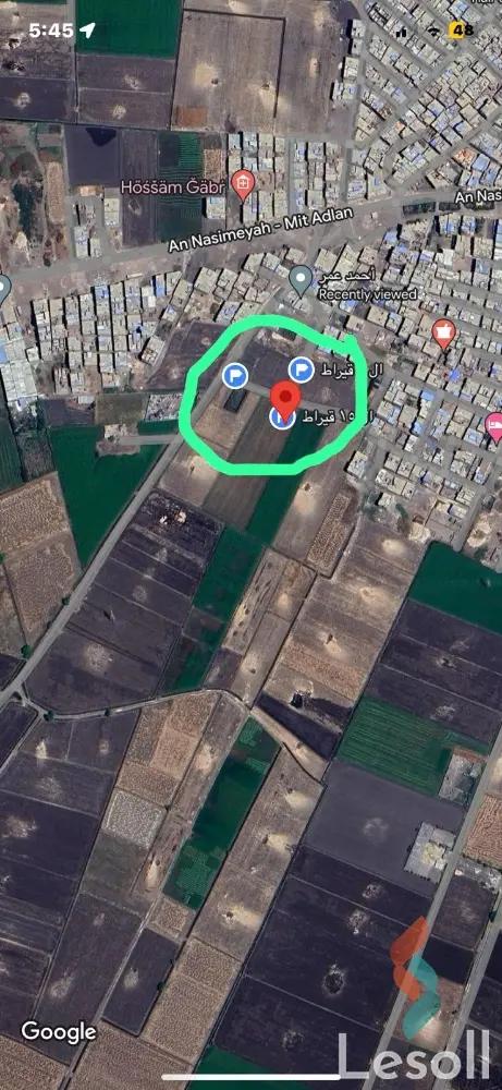 Land agriculture for sale with an area of 2652 meters in Mansoura Dakahlia
