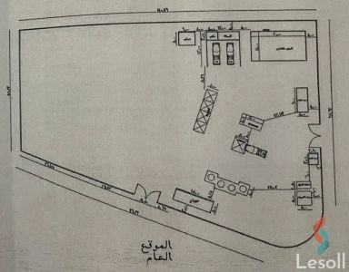 Land building for sale with an area of 7480 meters in Suez Suez