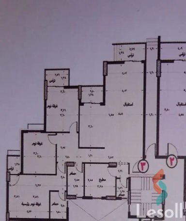شقة بحديقة للبيع بمساحة 184 متر و 3 غرف في العاصمة الإدارية القاهرة