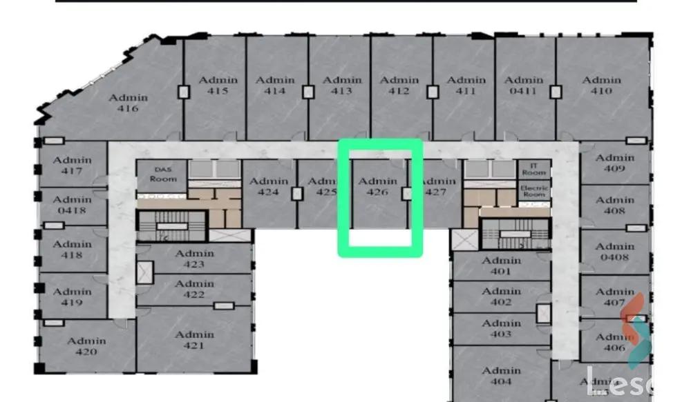 Office for sale with an area of 38 meters in Capital New Cairo - Image 2