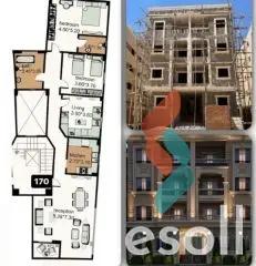 شقة للبيع بمساحة 170 متر و 3 غرف في التجمع الخامس القاهرة - صورة 2