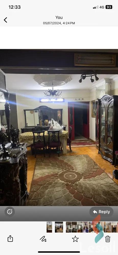 شقة للايجار الشهري بمساحة 181 متر و 3 غرف في مصر الجديدة القاهرة