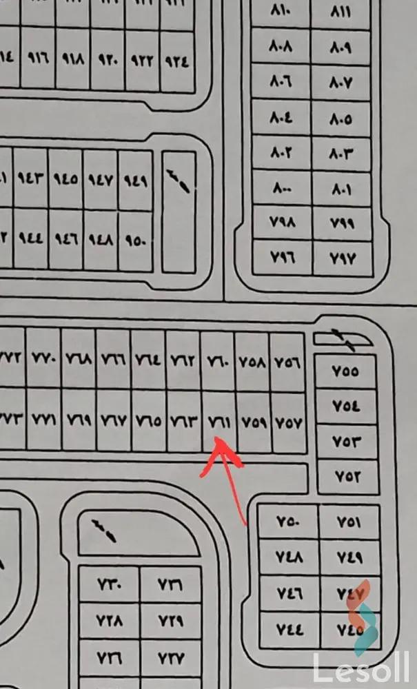 Land building for sale with an area of 209 meters in Sadat City Menofia